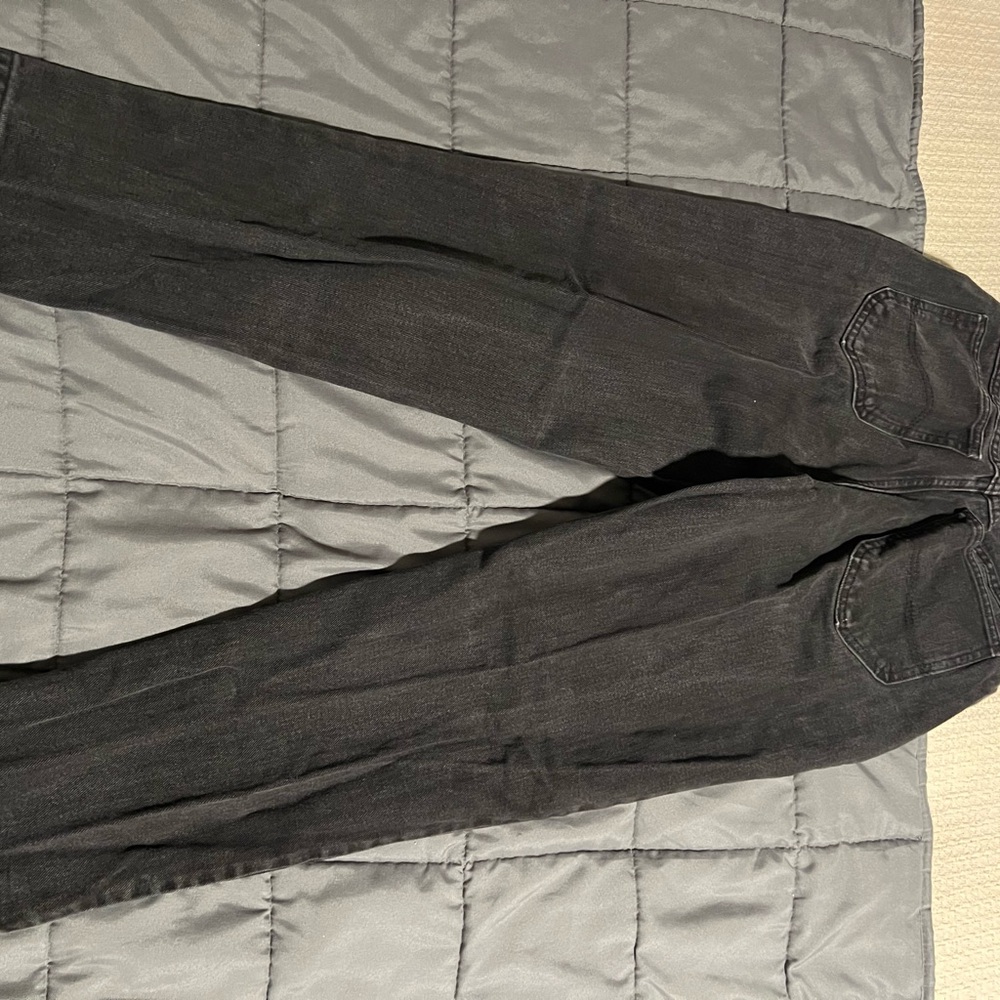 VINTAGE 80s Lee Charcoal Denim Pants - Picture 2 of 6